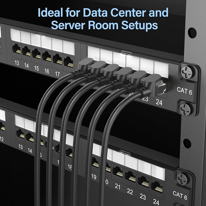 Jadaol 24 Port Cat6 Patch Panel, 1U 19 Inch Rackmount Punch Down Network Panel - Image 5