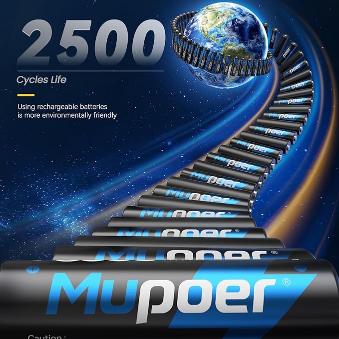 Rechargeable AA Batteries Lithium - Image 3