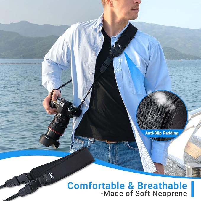 DSLR Camera Neck Strap, Soft Neoprene Shoulder Belt - Image 2