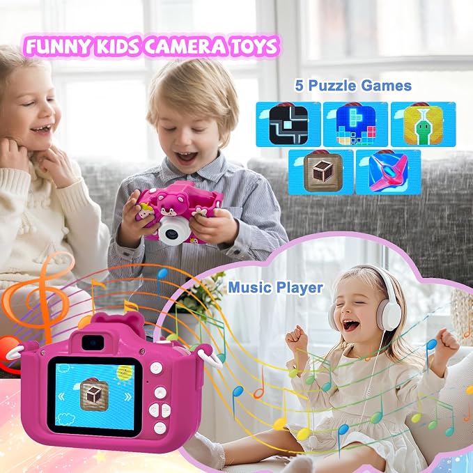 Kids Camera Toddler Digital Camera Little Girls Toy Camera - Image 6