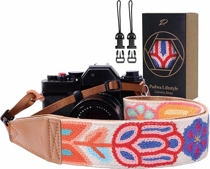 Padwa Lifestyle Colorful Crochet Camera Strap by PadwaLifestyleCameraStrap