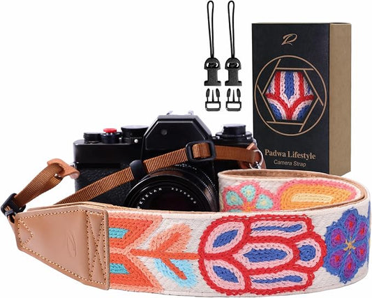 Padwa Lifestyle Colorful Crochet Camera Strap by PadwaLifestyleCameraStrap