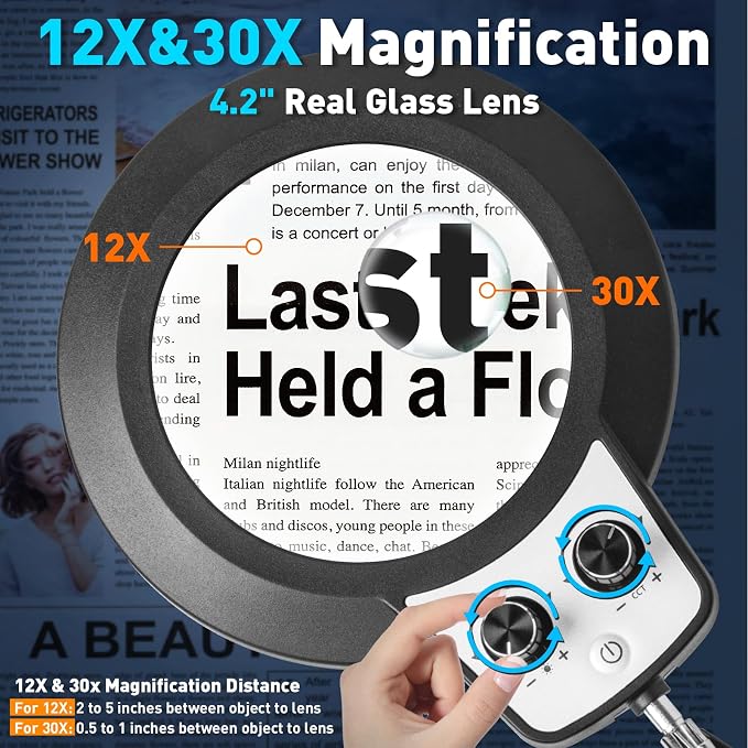 KIRKAS 12X Magnifying Glass - Image 3