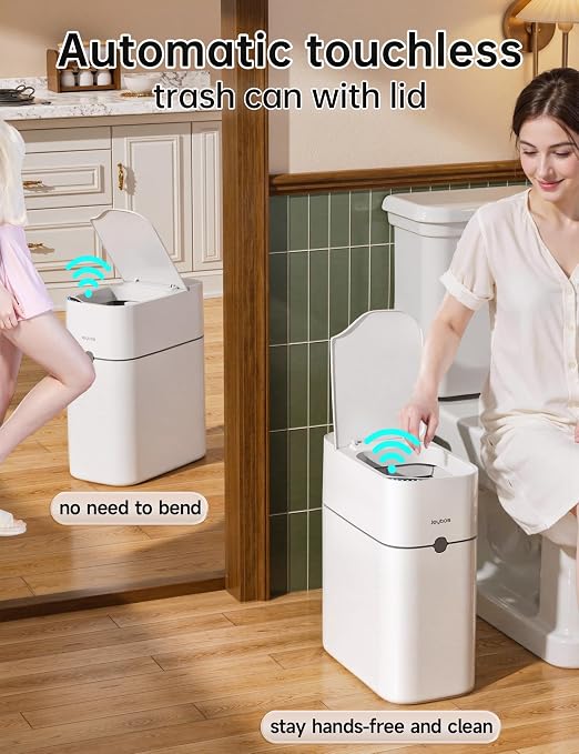 CTIME Touchless Automatic Bathroom Trash Can - Image 2