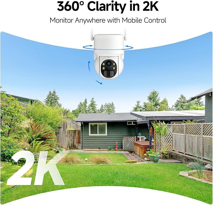 Oculview 2K Solar Security Camera Wireless Outdoor, Cameras - Image 3