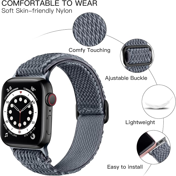 Lerobo Stretchy Nylon Solo Loop Band, Compatible - Image 2