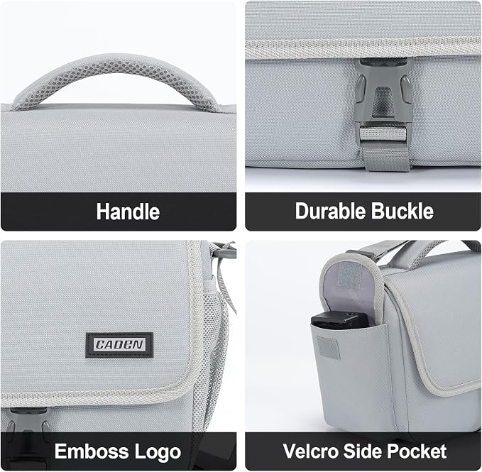 CADeN Camera Bag Case Shoulder Crossbody Bag Compatible - Image 9