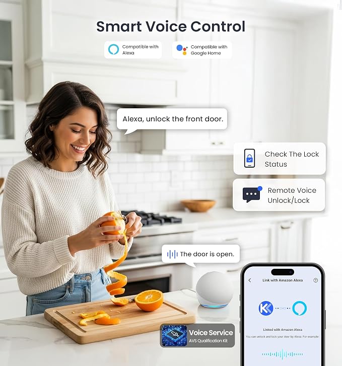 Veise VE027-L Built-in WiFi Smart Lock - Image 4