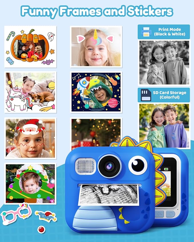 KOKODI Kids Camera Instant Print, Toddler Cameras Christmas Birthday Gifts - Image 6