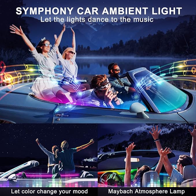 Dreamcolor Acrylic Interior Car LED Strip Light - Image 8