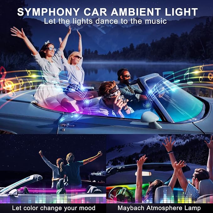 Dreamcolor Acrylic Interior Car LED Strip Light - Image 7