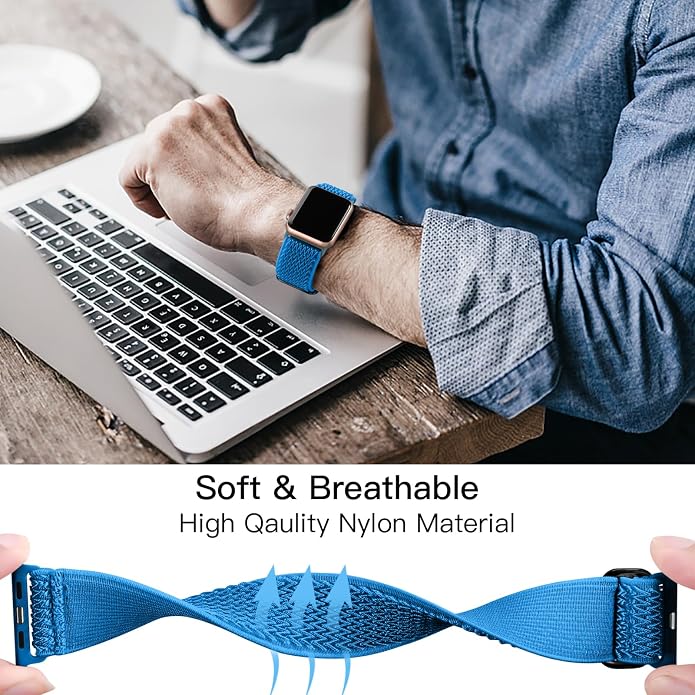 Lerobo Stretchy Nylon Solo Loop Band, Compatible - Image 4