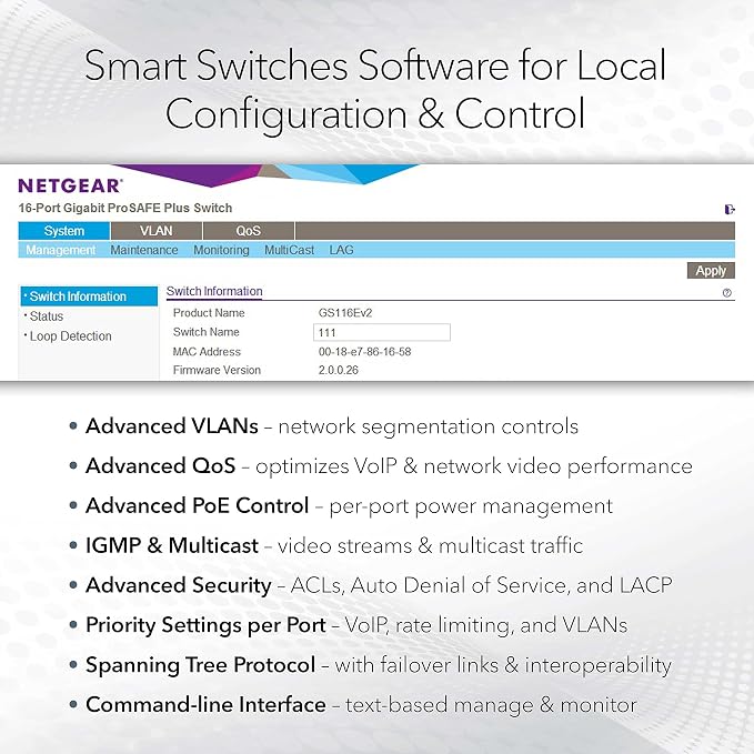 NETGEAR 52-Port PoE Gigabit Ethernet Smart Switch - Image 3