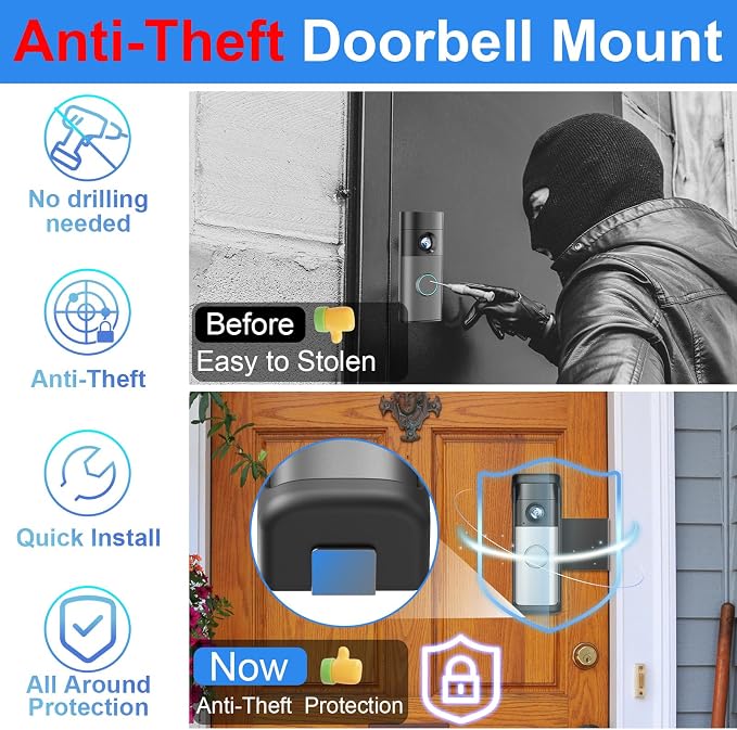 Anti-Theft Doorbell Mount Compatible - Image 3