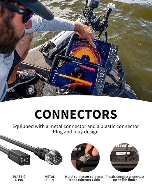 Ethernet Cable for Humminbird Fish Finders 720074-1 AS EC QDE for Humminbird - Image 6