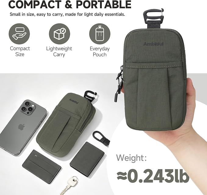 AMBITFUL Compact Sports Camera Bag, Shoulder Strap Storage Case, 3.94 x 1.57 x - Image 3