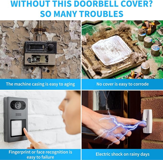 Doorbell Rain Cover, Waterproof Ring Doorbell Cover, Ring Doorbell Anti-Glare - Image 6