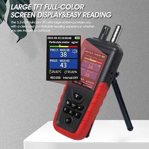 Air Quality Monitor Dust Particle Counter Indoor, Home Air Quality Sensitivity - Image 4