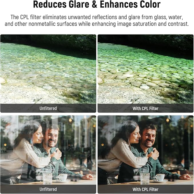 NEEWER 67mm Magnetic CPL Filter Set, Circular Polarizing Multicoated HD - Image 4
