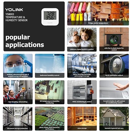 YoLink Smart Wireless Temperature & Humidity Sensor, Wide Temp Range - Image 7