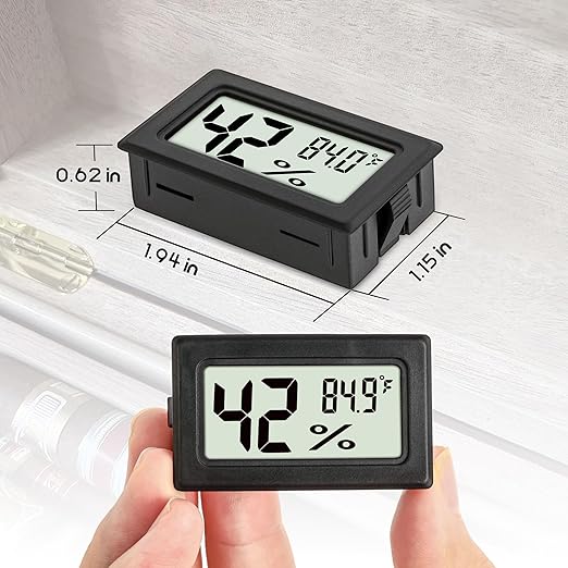 EWPJDK Mini Hygrometer Indoor Humidity Meter Hygrometer Thermometers 4 Pack - Image 2