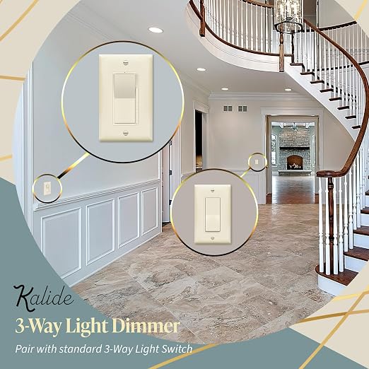 TOPGREENER Kalide Dimmer Light Switch, LED Dimmer Switch, Full Range Dimming - Image 5
