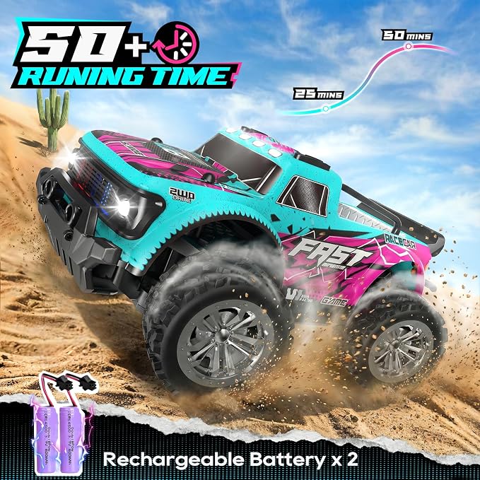 Remote Control Car, 2WD Off-Road RC Cars, 20 KM/H All-Terrain Rc Truck - Image 5