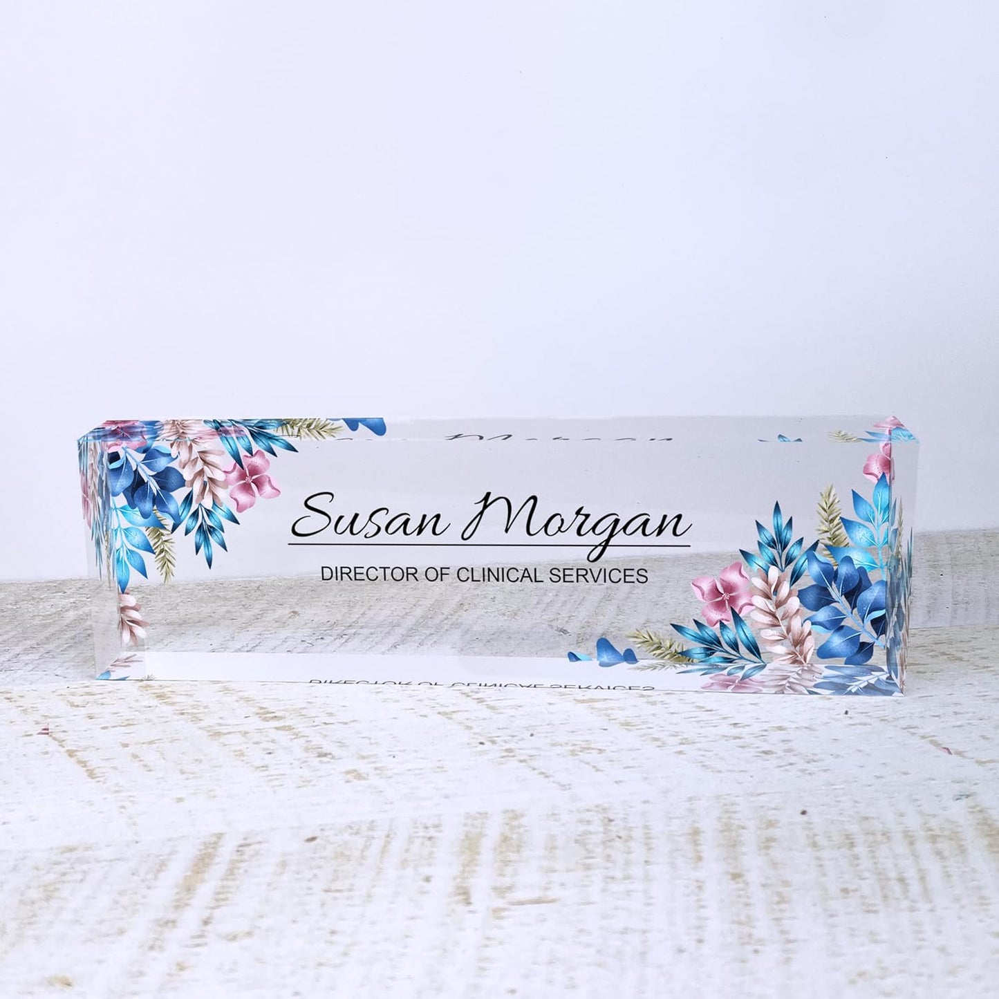 ARTBLOX | Teacher Desk Name Plate, Name Plate for Desk Gift for Teacher, Personalized Teacher Gifts, Teacher Sign, Teacher Gift for Women,Office Décor