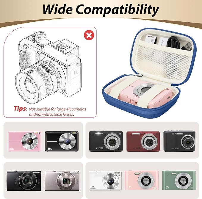 Digital Camera Case for CAMKORY, KODAK PIXPRO FZ45/FZ55, Canon IXUS 285 HS - Image 3