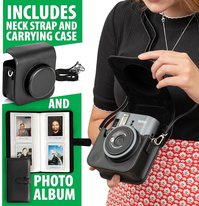 Fujifilm Instax Mini 41 Instant Film Camera Black + 20 Instax Instant Film - Image 4