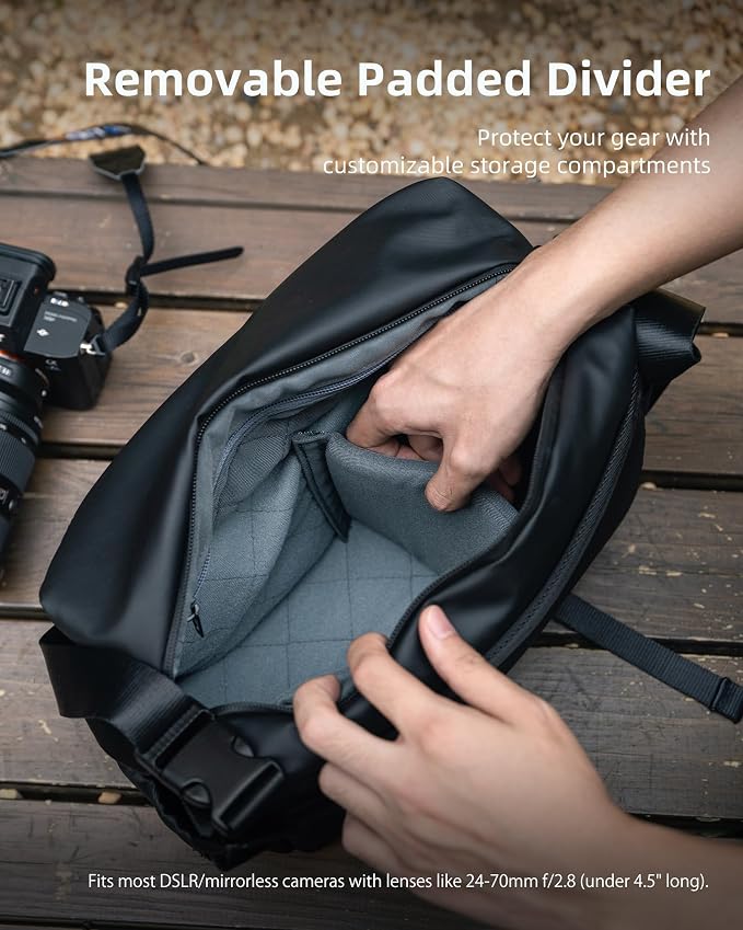 llano 6L Camera Sling Bag for Photographers, DSLR Shoulder Bag Small, Compact - Image 3