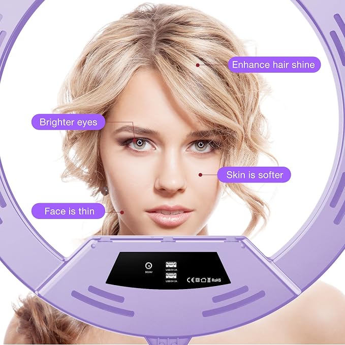 22"Ring Light with Stand, Ring Light Tripod - Image 2