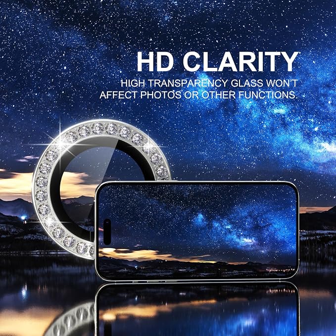 Choiche Compatible for iPhone 15 Pro/iPhone 15 Pro Max Camera Lens Protector - Image 5