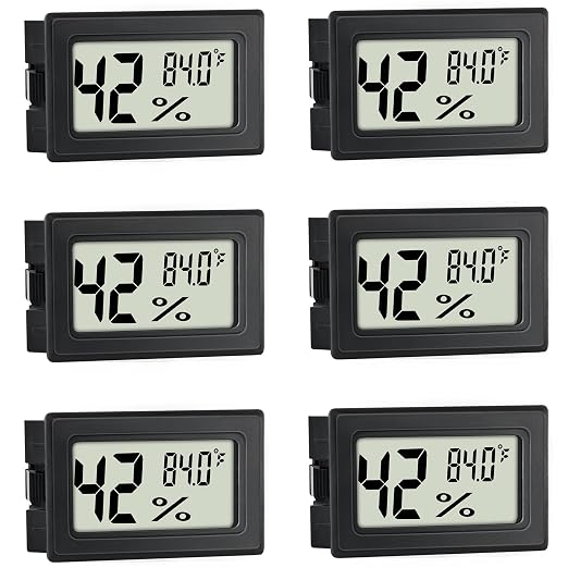 EWPJDK Mini Hygrometer Indoor Humidity Meter Hygrometer Thermometers 4 Pack by EWPJDK