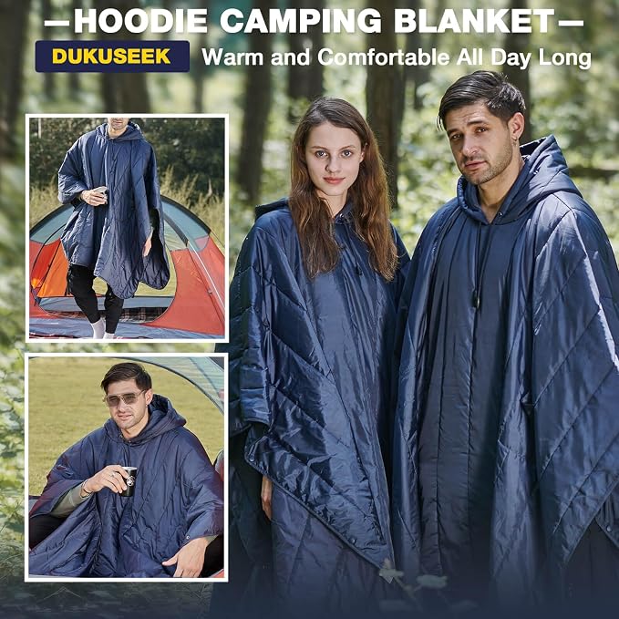 DUKUSEEK Outdoor Wearable Camping Blanket - Image 2
