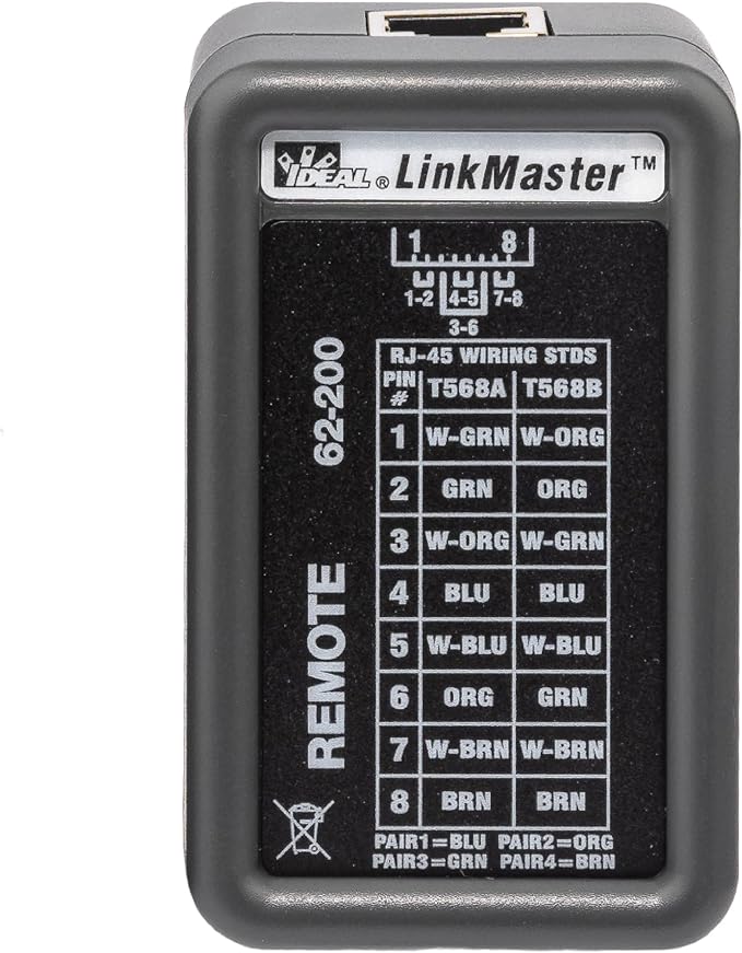 IDEAL INDUSTRIES INC. 62-200 Linkmaster UTP/STP Wire Map Cable Tester - Image 8
