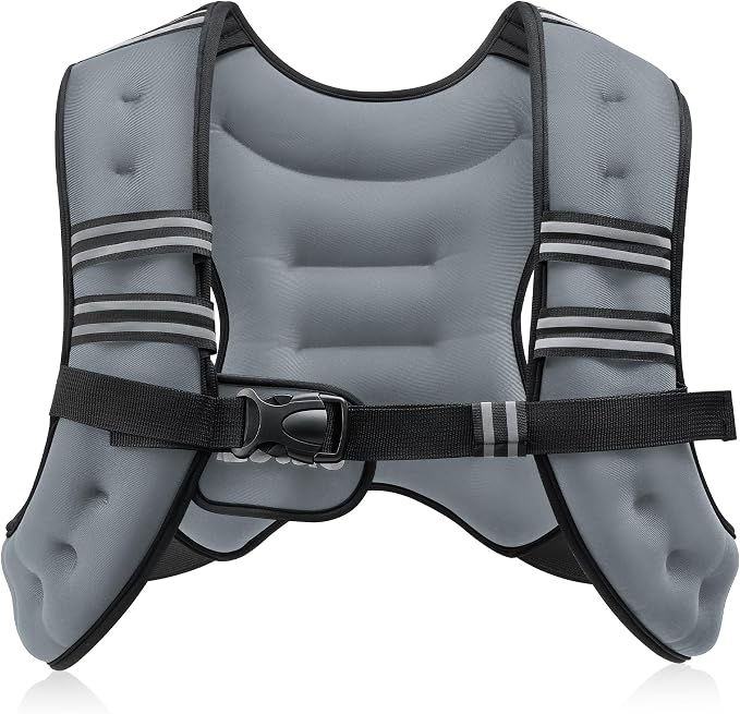 ZELUS Weighted Vest, 6lb/8lb/12lb/16lb/20lb/25lb/30lb Weight Vest by ZELUS