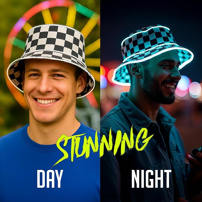 GloFX Bucket Hat – LED Light Up Rave Hat - Image 3