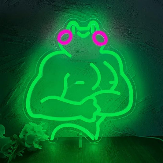 Fitness Frog Neon Sign by Manimo