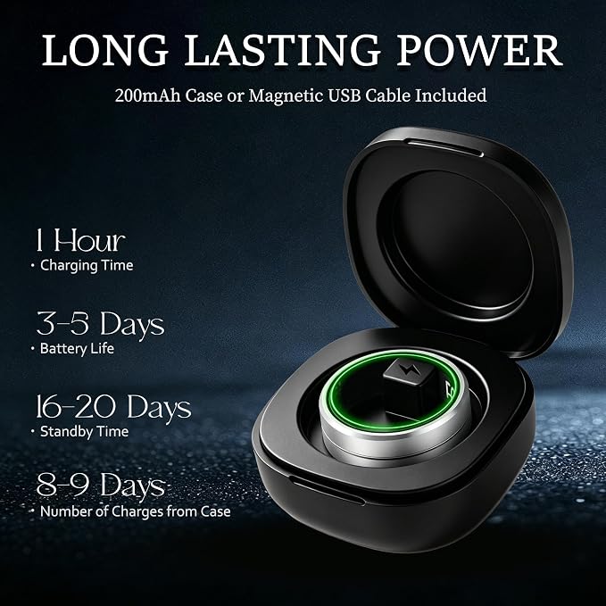 Smart Ring for Women Men, All-New Matte Scratch-Resistant Design, Health & - Image 9