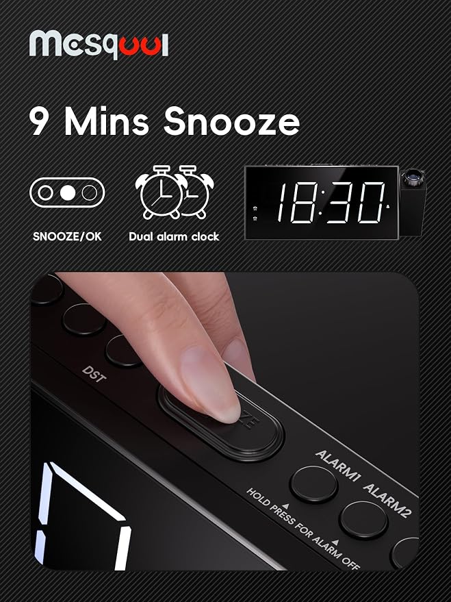 Mesqool Projection Alarm Clock - Image 8