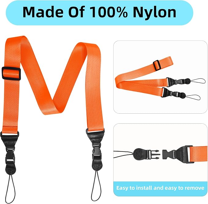 Adjustable Shoulder Strap:Comfortable iPad Strap Nylon Neck Lanyard - Image 5