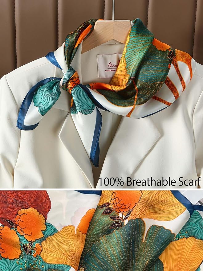 Silky Scarf for Women Lightweight Satin Bandanas Neck Hair Wrap For Sleeping - Image 4