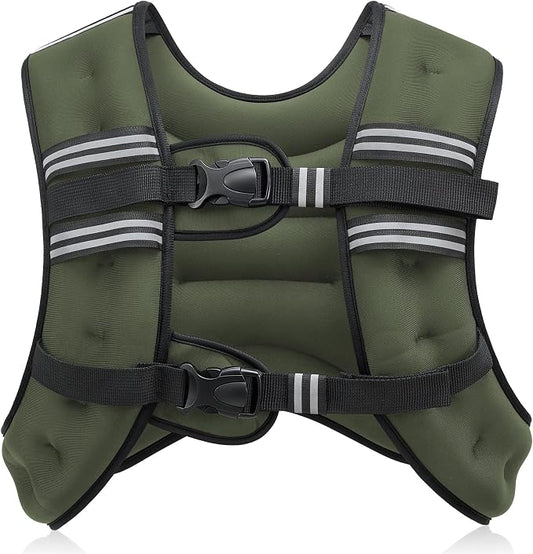 ZELUS Weighted Vest, 6lb/8lb/12lb/16lb/20lb/25lb/30lb Weight Vest by ZELUS