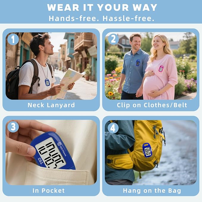 Clip-on 3D Pedometer for Walking Steps Counter - Image 8