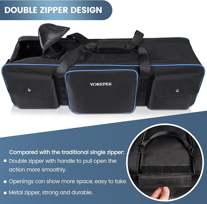 YOREPEK Tripod Carrying Case Bag 40.5", Resistant Light Stand Bag - Image 7