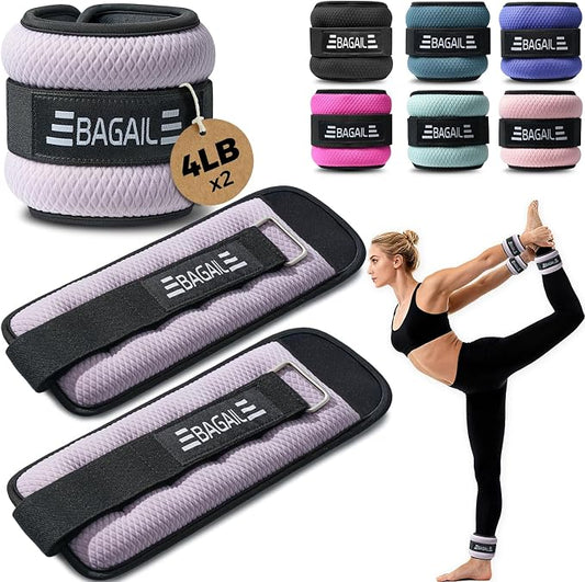 BAGAIL Ankle Wrist Weights for Women & Men, One Pair of 1/2/4/6/8/10 LBS by BAGAIL