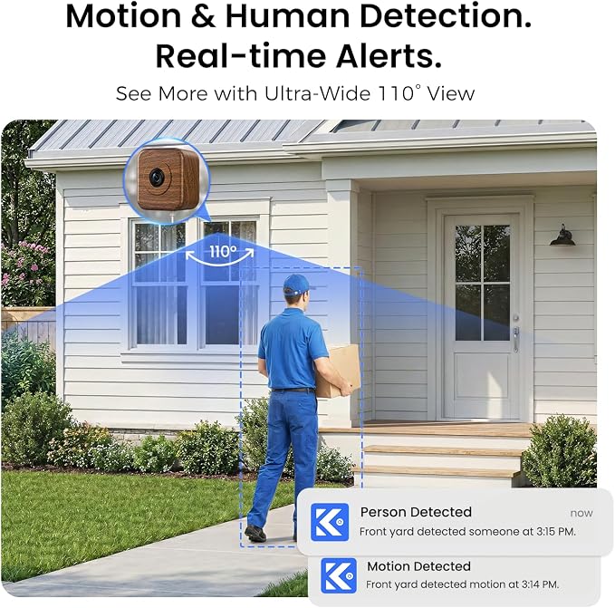 5MP 3K Window Camera 2 Pack for Indoor & Outdoor Home Security, Magnetic Mount - Image 6