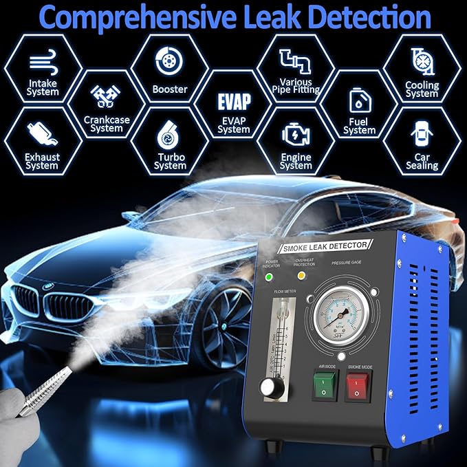Smoke Machine Automotive Leak Detector Built in Air Pump, EVAP Smoke Machine - Image 2