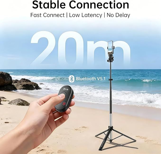 Bluetooth Remote Control for iPhone Camera, GoPro Camera Shutter Remote - 65ft - Image 3
